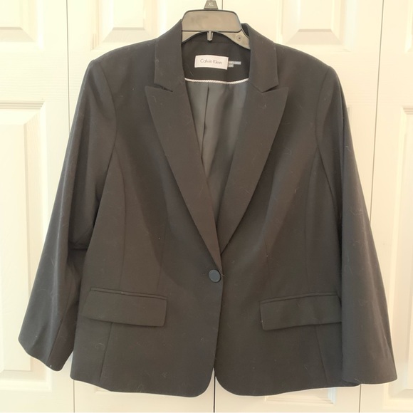 Calvin Klein Jackets & Blazers - Calvin Klein Women's Charcoal Blazer